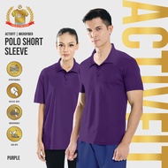 888.CO MICROFIBER POLO COLAR T-SHIRT (FAST-DRY/COOL-MAX) ANTI-BACTERIA PURPLE