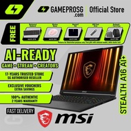 MSI Stealth A16 AI+ Gaming Laptop — Elite OLED Gaming — RTX 5070 Ti - QHD+ OLED 240Hz - Ryzen AI 9 -
