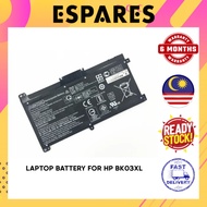 LAPTOP Battery for HP BK03XL 916366-541 916366-421 HSTNN-UB7G HSTNN-LB7S TPN-W125 916811-855 6 MONTH