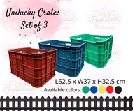 Plastic Crates 3 pcs per order