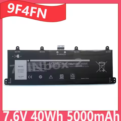 9F4FN 7.6V 5000mAh 40Wh OEM Laptop Battery For DELL Inspiron 14 3420 Latitude 7320 Tablet 2- in-1 Se