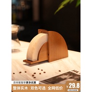Hand Drip Coffee Filter Paper Holder Wooden V60 Filter Box Walnut Color F9JC Coffee Paper Dust Box V