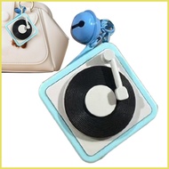 Retro Music Keychain Recording Function Album Record Keychain Couples DJ Recorder Keyring Ornament B