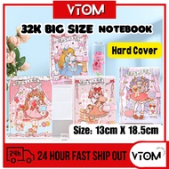 VTOM 32K Paper Size (13cm x 18.5cm) Hardcover Notebook Korean Style Color Page Planner Book Journal 