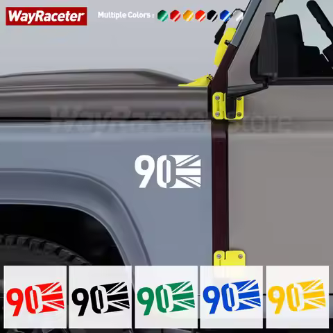 Reflective Car Side Fender Wing Sticker Body Window Union Jack 90 110 130 Graphic Vinyl Decal For La