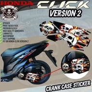 Honda Click Version 2 Crankcase Sticker Accessories / Click V2 Sticker