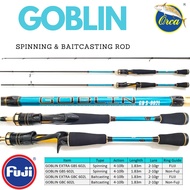 Joran Orca Goblin 180 BC dan Spinning Ring Guide Fuji Dan Non Fuji Carbon Kuat