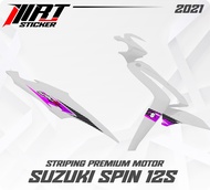 Striping Spin - Stiker Transparan Spin 125 Carbon (Sudah Terpotong)