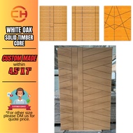 Wooden Door White Oak Series Solid Timber Core Door Thickness 38mm (WO213/228/236/CH61)