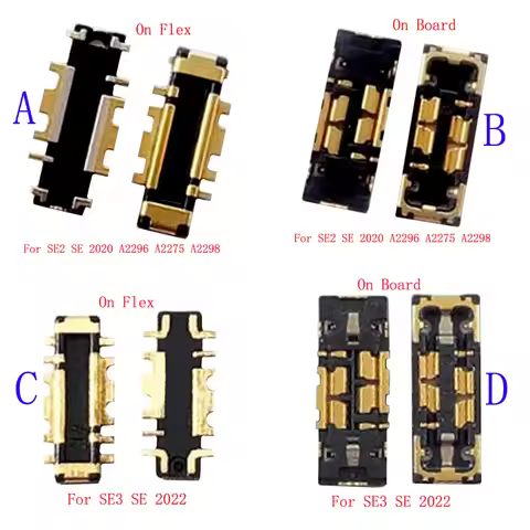 2-10Pcs Battery Flex Cable FPC Connector Contact Jack Plug For Iphone SE2 SE3 SE 3 2022 2020 A2296 A