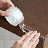 日本霜山 撕黏不留痕防水防污透明隱形防撞條(長2M/加厚款)-3入