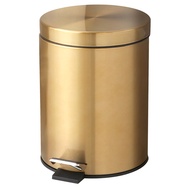 [superbuy666]Modern 5L Stainless Steel Waterproof Garbage Can Silent Hotel Bathroom Dust Bin and Kit