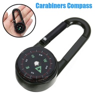 Mini Hook Compass Survival Tool / Keychain Carabiner for Camping & Hiking & Adventure / Outdoor Hiki