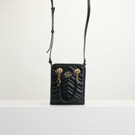 二手Gucci Marmont mini tote黑金