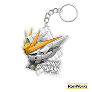 Keychain Anime - Wing Gundam Zero Snow White | Frozen Teardrop Ver.