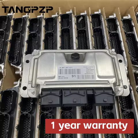 9643218988 0261207477 Car Engine Computer Electronic Control Module Ecu Me7.4.4 For Peugeot 206 207 