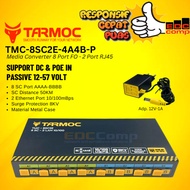 Tarmoc TMC-8SC2E-4A4B-P | Media Converter Switch 8FO 2LAN / 8 FO 2 LAN 10/100Mbps POE IN 12-57 Volt 