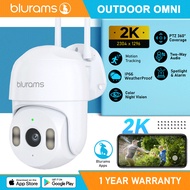 Blurams Omni Outdoor 360° 2K HD IP66 Weatherproof Camera Siren Alarm Color Night Vision IP Cam Secur