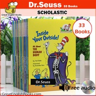 (In stock) พร้อมส่ง +มีCDไฟล์เสียง Dr. Seuss  33 books หนังสือเด็กภาษาอังกฤษ อธิบายวิทยาศาสตร์รอบตัวเด็กๆให้เป็นเรื่องง่าย