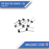 [RECOIL TOOL] PREBUID COIL | KANTHAL A1 | SS 316 HIGH QUALITY | READY TO USE  50pcs  100pcs | Malaysia Local Stock