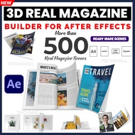 Real 3D Magazine Builder for After Effects