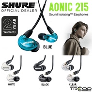 Shure SE215 (AONIC 215) Sound Isolating Single Dynamic MicroDriver Earphones with In-Line Microphone