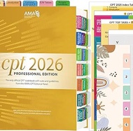 Index Tabs for CPT 2025 Professional Edition, 90 Color-Coded and Laminated CPT 2025 Code Book Tabs,E