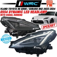 Vland Toyota 86 GR86 / Subaru BRZ 2022 - 2024 0554 Dynamic Led Headlamp With Signal Running