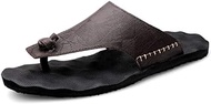 BJDST Outside Genuine Leather Flip Flops for Men Slippers Summer Outdoor Light PU Soles Slipper Flip Flop (Size : 11code)