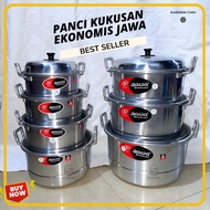 Steamer Pot, Strainer Pot, Java Steamer, Multipurpose Pot 20-22 CM, Rice Cooking Pot