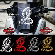 Stiker Naga Cina Hewan Mitos Variasi Motor Mobil Sticker Timbul Keren Dasbor Spakboard Visior Body K