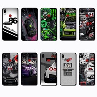 Soft black phone case for Samsung A6 A7 A8 A9 A01 A02 A10 A10S toyota ae86 caseg