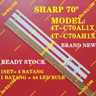 NEW 1 SET 4T-C70AL1X / 4T-C70AH1X 4T-C70CK3X SHARP 70" LED TV BACKLIGHT (LAMP TV) 4TC70AL1X 4T-C70AL