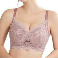Women 32-44(B-DDD) Honeycomb Cotton Bra Wireless Seamless High Side Underarm Fat Smooth Comfort Bra 
