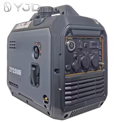 Gas-oline & Propane Dual Fuel Generator 2500W, Silent 4KVA Portable Inverter Unit, Remote Start for