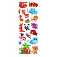 SK546 Sticker Motivational Award Sticker for Children Foam Embossed Animals