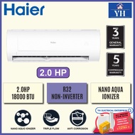 Haier HSU-19LPB21 2.0 HP R32 Non-Inverter Series with Nano Aqua Ionizer Air Conditioner Aircond