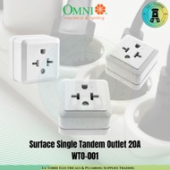 OMNI Surface Tandem Outlet 20A 250V