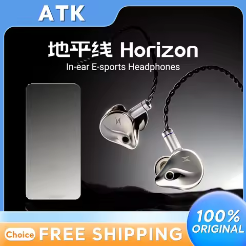 ATK GEAR Horizon In Ear Wired Gaming Earphones HiFi Grade Sound Positioning With Microphone Esports 