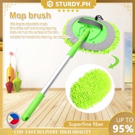 【Soft​】 Spin Mop Car wash brush Mop feather duster 360 Rotation Microfiber Mop Floor Clean