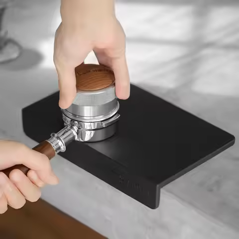 MHW-3BOMBER Coffee Tamper Mat Anti-slip Silicone Food Grade Pad Espresso Tamping Station Cafe Bar Ho