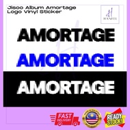 AMORTAGE JISOO BLACKPINK ALBUM Logo design vinyl sticker ( Die-cut)