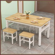 4 Chairs Dining Table Set / Dining Table + 4 Chairs / Simple Restaurant Table Set Coffee Table With 