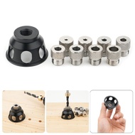 HL 3-10mm Positioning Hole Puncher Pocket Hole Jig Carpentry Tools Mini Straight Angle Drill Guide D
