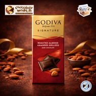 Godiva Signature Roasted Almond Dark Chocolate 90g