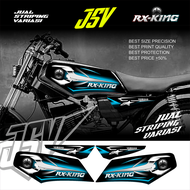 Stiker Motor YAMAHA RX KING New Variasi SCORPIONS Striping Sticker Lis Aksesoris Original Cobra Carb