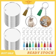 [CloudsMiles] Acrylic Blanks Acrylic Keychain Blank Keychains Keychain Rings Jump Rings Heat Transfe