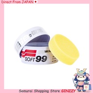 SOFT99 WAX White, for Car Paint Protection and Gloss, with Sponge Japan Car Accessories