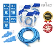 Infineo Cat 6 Cat6e Network Cable LAN Cable RJ45 Ethernet 1.5Meter/2Meter/3Meter/5Meter/10Meter/15Me