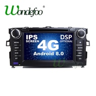 IPS screen Android 8.0 4G 2 DIN DVD PLAYER For TOYOTA AURIS Altis COROLLA 2012 2013 GPS navigation s